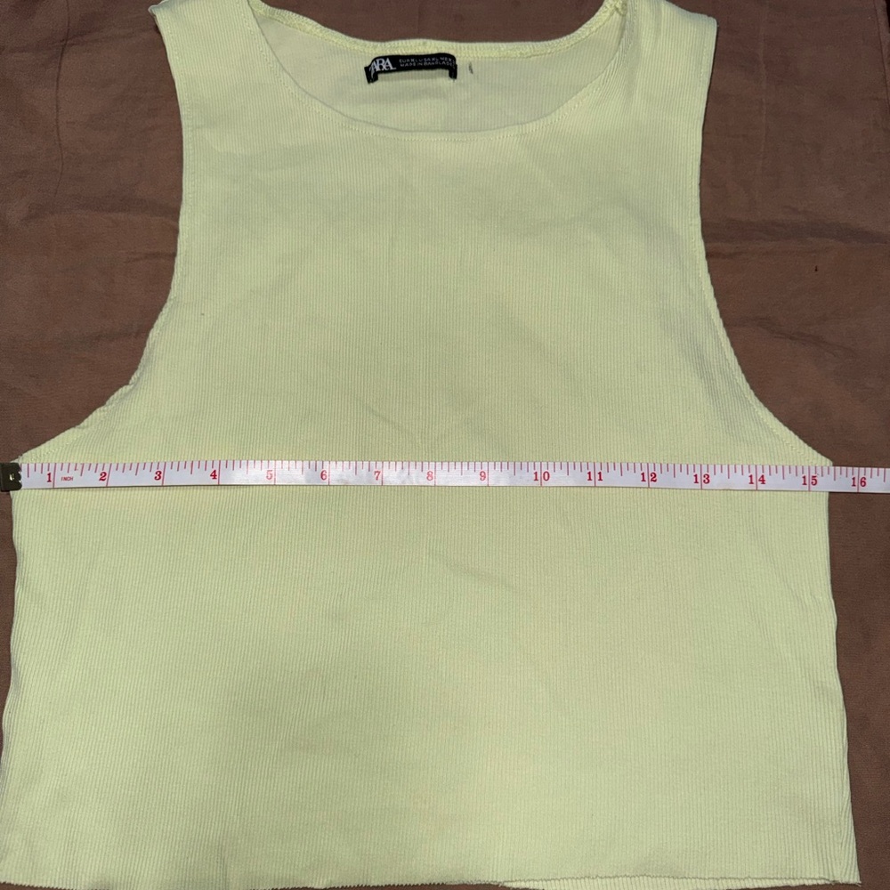 Zara Pastel Green Sleeveless Top - Picture 4 of 5